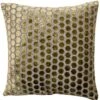 Small Hexagonal Cut Velvet Cushion- Olive Green -Taskers Sale Shop 60005274 MALINISMALLHEXCUTVELVETOLIVEGREEN56X56FILLED