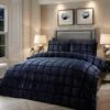 Brighton Square Duvet Set - Navy -Taskers Sale Shop 60005377 JRSOIREEBRIGHTONSQUARENAVYDUVETDOUBLE