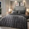 Brighton Square Duvet Set - Slate