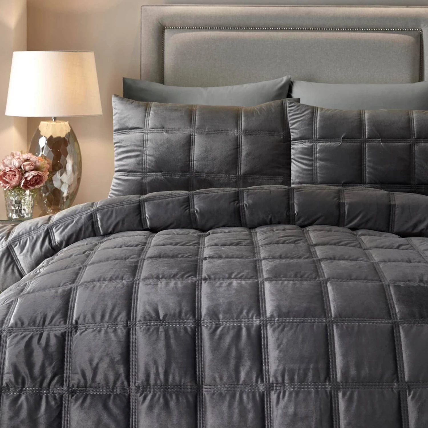 Brighton Square Duvet Set - Slate 4 Brighton Square Duvet Set - Slate - Image 2