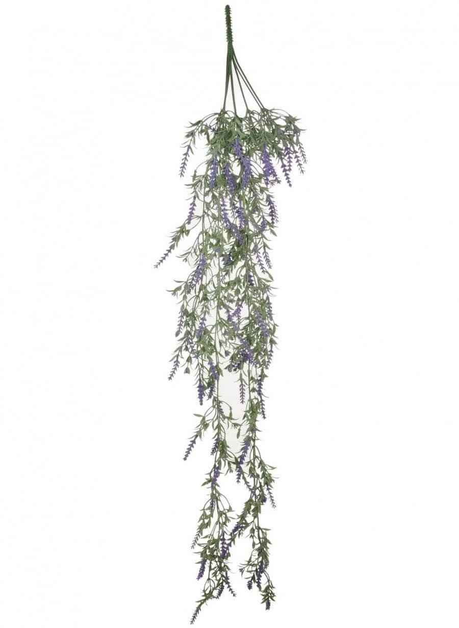 Artificial Trailing Lavender - Purple 3 Artificial Trailing Lavender - Purple
