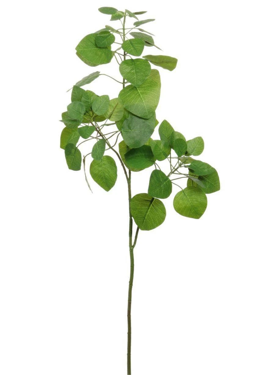 Silk Apple Leaf Stem - Natural Green 3 Silk Apple Leaf Stem - Natural Green