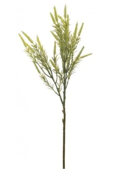 Tall Flocked Veronica Spray - Green