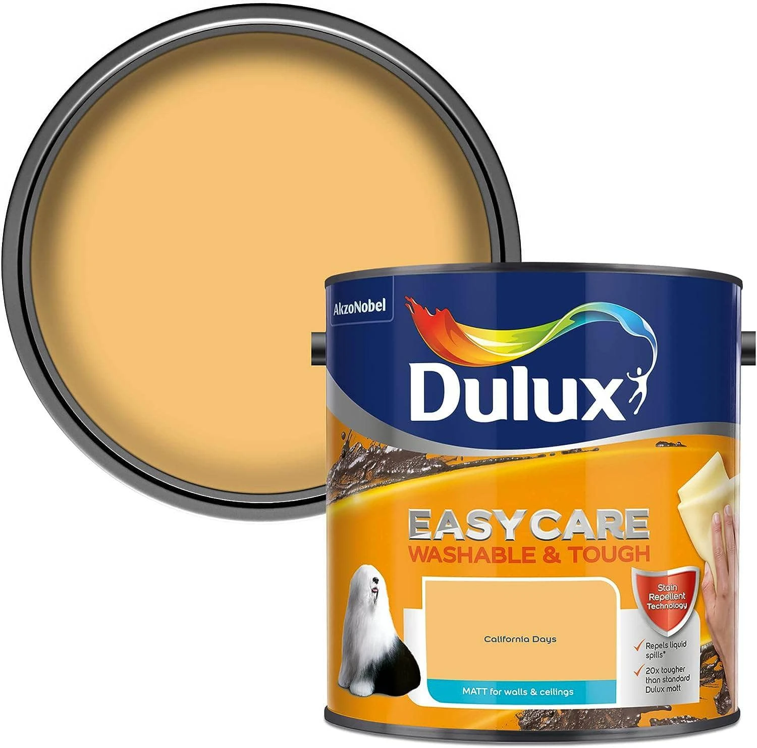 Dulux Easycare Matt Emulsion 2.5L - California Days 3 Dulux Easycare Matt Emulsion 2.5L - California Days
