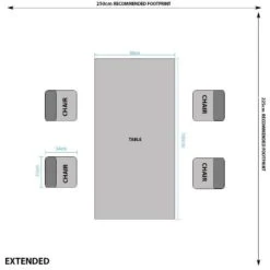 Lincoln Extendable Table & 4 Aspen Taupe Chairs -Taskers Sale Shop 60005944extended 56892094 efa4 44fe b311 f1ee3aaf43af