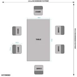 Lincoln Extendable Dining Table & 6 Taupe Aspen Chairs -Taskers Sale Shop 60005945extended ceb33eed 0440 4269 8afa 81630f32a0a1