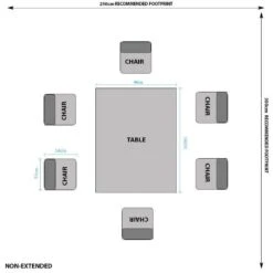 Lincoln Extendable Dining Table & 6 Taupe Aspen Chairs -Taskers Sale Shop 60005945nonextended 48e2452d 1cbd 49ed a2d9 92e0829c5bc5