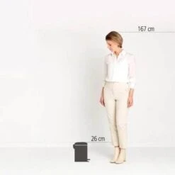 White Pedal Bin - 3L -Taskers Sale Shop 60007557 BBNTIANEWICONPEDALBIN3LITREPLASTICBUCKETWHITE2