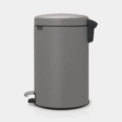Concrete Grey Pedal Bin - 12 Litre