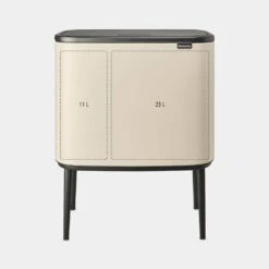 Bo Touch Bin - Soft Beige 12 Bo Touch Bin - Soft Beige -Taskers Sale Shop 60007562 BBNTIABOTOUCHBIN11 23LITREPLASTICBUCKETSSOFTBEIGE1