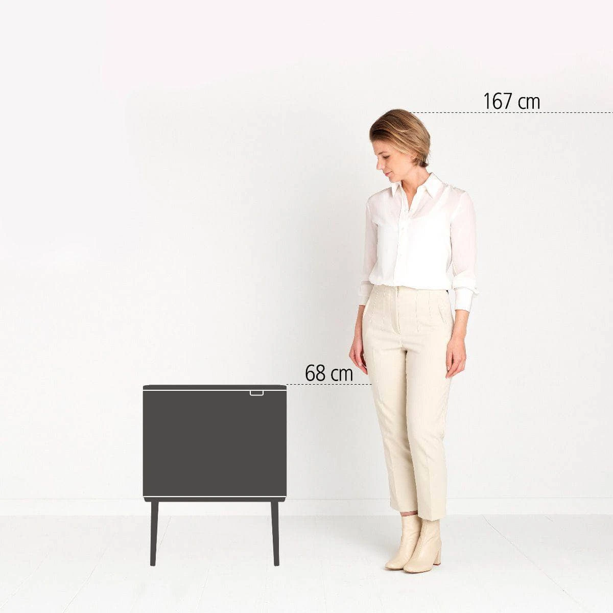 Bo Touch Bin - Soft Beige 8 Bo Touch Bin - Soft Beige - Image 6