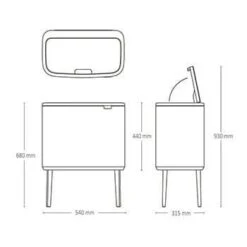 Bo Touch Bin - Soft Beige 13 Bo Touch Bin - Soft Beige -Taskers Sale Shop 60007563 BBNTIABOTOUCHBIN11 23LITREPLASTICBUCKETSMATTBLACK6 5ca0ec24 1e7b 4e32 b3d4 b0defb791a45