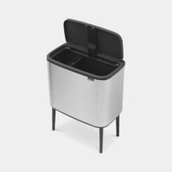 Bo Touch Bin - Matt Steel 13 Bo Touch Bin - Matt Steel -Taskers Sale Shop 60007564 BBNTIABOTOUCHBIN11 23LITREPLASTICBUCKETSMATTSTLFINGERPROOF4
