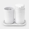 Brabantia Bathroom Accessory Set Of 3 - White -Taskers Sale Shop 60007577 BBNTIARENEWBATHROOMACCESSORYSETOF3WHITE1