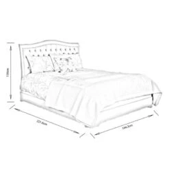 Victoria King Size Bedframe - Taupe -Taskers Sale Shop 60007785 victoria