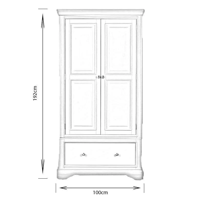 Victoria 2 Door Wardrobe - Taupe 11 Victoria 2 Door Wardrobe - Taupe - Image 9