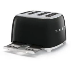 Smeg 50s 4 By 4 Slice Toaster - Black 11 Smeg 50s 4 By 4 Slice Toaster - Black -Taskers Sale Shop 60007909 RKWSMEG50 S4BY4SLICETOASTERBLACK2
