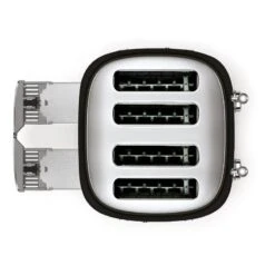 Smeg 50s 4 By 4 Slice Toaster - Black 10 Smeg 50s 4 By 4 Slice Toaster - Black -Taskers Sale Shop 60007909 RKWSMEG50 S4BY4SLICETOASTERBLACK3