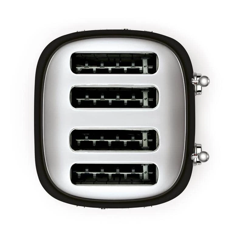 Smeg 50s 4 By 4 Slice Toaster - Black 5 Smeg 50s 4 By 4 Slice Toaster - Black - Image 3