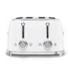 Smeg 50s 4 By 4 Slice Toaster White 1 Smeg 50s 4 By 4 Slice Toaster White -Taskers Sale Shop 60007910 RKWSMEG50 S4BY4SLICETOASTERWHITE1