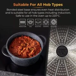 Tower Precision 20cm Casserole Pot 8 Tower Precision 20cm Casserole Pot -Taskers Sale Shop 60007976 RKWTOWERPRECISION20CMCASSEROLEPOT2