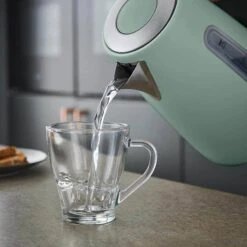 Cavaletto 1.7L Jug Kettle - Jade Green -Taskers Sale Shop 60008030 RKWTOWERCAVALETTO3KW1.7LJUGKETTLEWITHJADEBLUE2