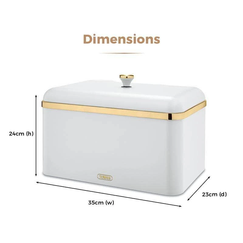 Tower Cavaletto Bread Bin - White 4 Tower Cavaletto Bread Bin - White - Image 2