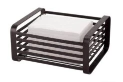 Flat Iron Napkin Holder - Black