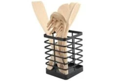 Flat Iron Utensil Holder - Black