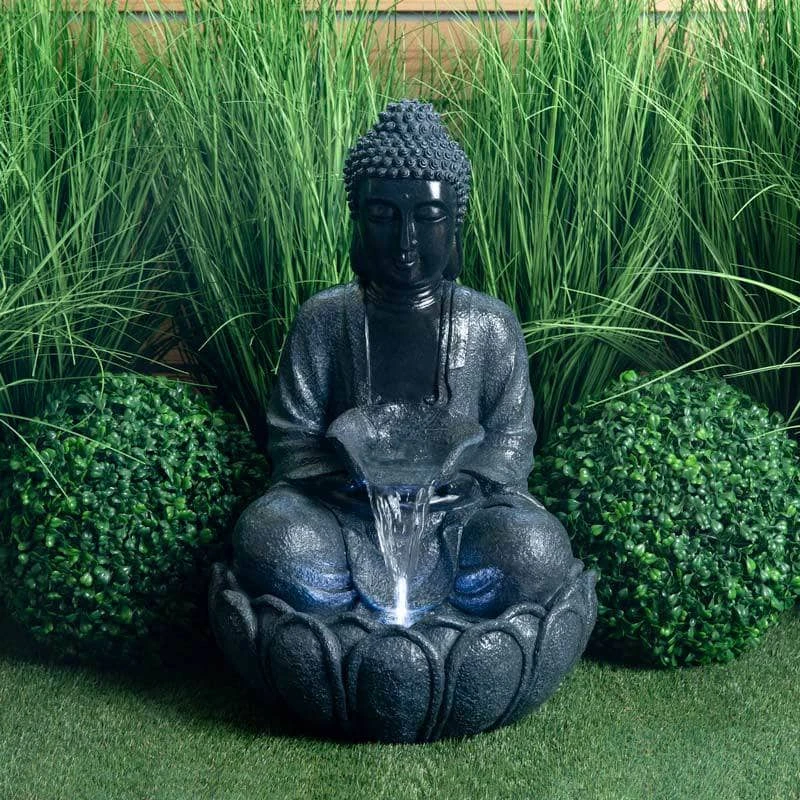 Medium Grey Buddha Water Feature 3 Medium Grey Buddha Water Feature