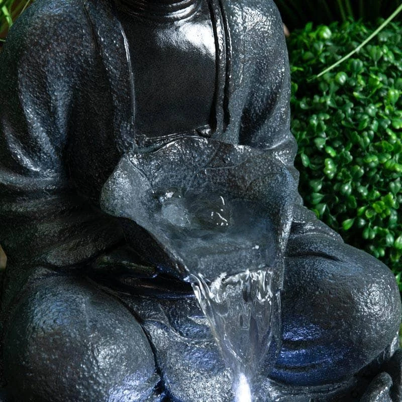 Medium Grey Buddha Water Feature 5 Medium Grey Buddha Water Feature - Image 3