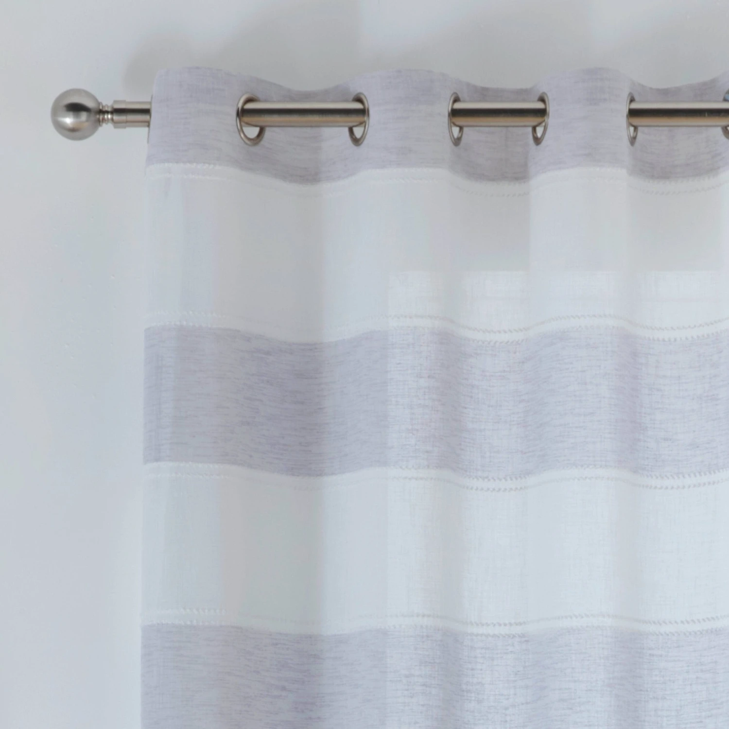 Santorini Curtain Panel - Grey 4 Santorini Curtain Panel - Grey - Image 2