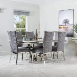 Galaxy Dining Table & 6 Galaxy Chairs