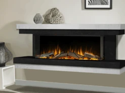 Evonic Ember 1500 Electra Fire - Black & White