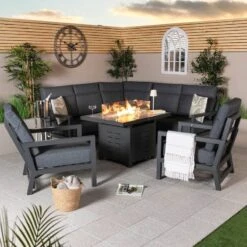 Weatherking Onyx Firepit Set