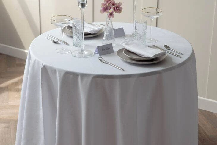 Amalfi Round Tablecloth - Ivory 3 Amalfi Round Tablecloth - Ivory