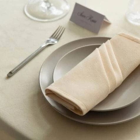 Amalfi Round Tablecloth - Ivory 4 Amalfi Round Tablecloth - Ivory - Image 2