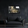Black & Gold Abstract Framed Picture 1