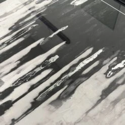 Abstract Silver Dripping Keys No.1 Framed Picture - 90 X 90cm -Taskers Sale Shop 600109353