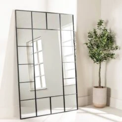 Black Window Mirror 119 X 179cm