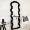 Arched Wave Mirror - Matt Black -Taskers Sale Shop 60011571 1