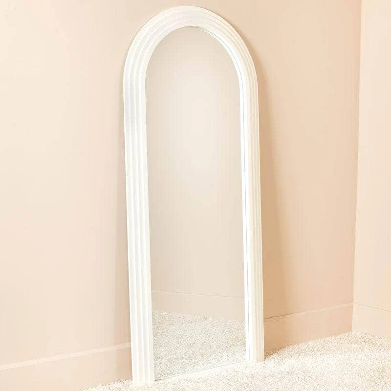 Ridged Arch Mirror - Cream 4 Ridged Arch Mirror - Cream - Image 2