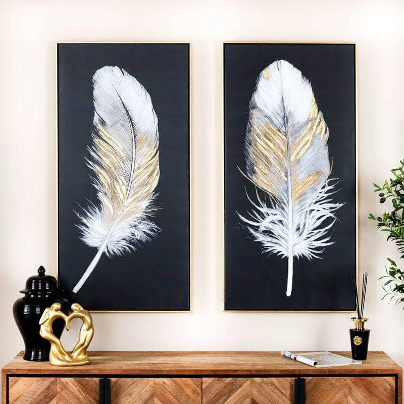 Feather Framed Canvas 2 - 60 X 120cm 4 Feather Framed Canvas 2 - 60 X 120cm - Image 2