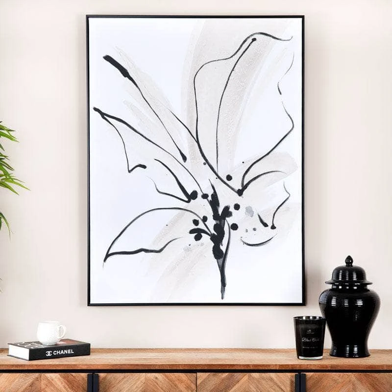 Abstract Lily Framed Picture 2 -90 X 120cm 2 Abstract Lily Framed Picture 2 -90 X 120cm