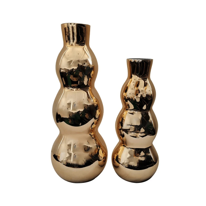 Gold Bubble Vase - 50cm 4 Gold Bubble Vase - 50cm - Image 2