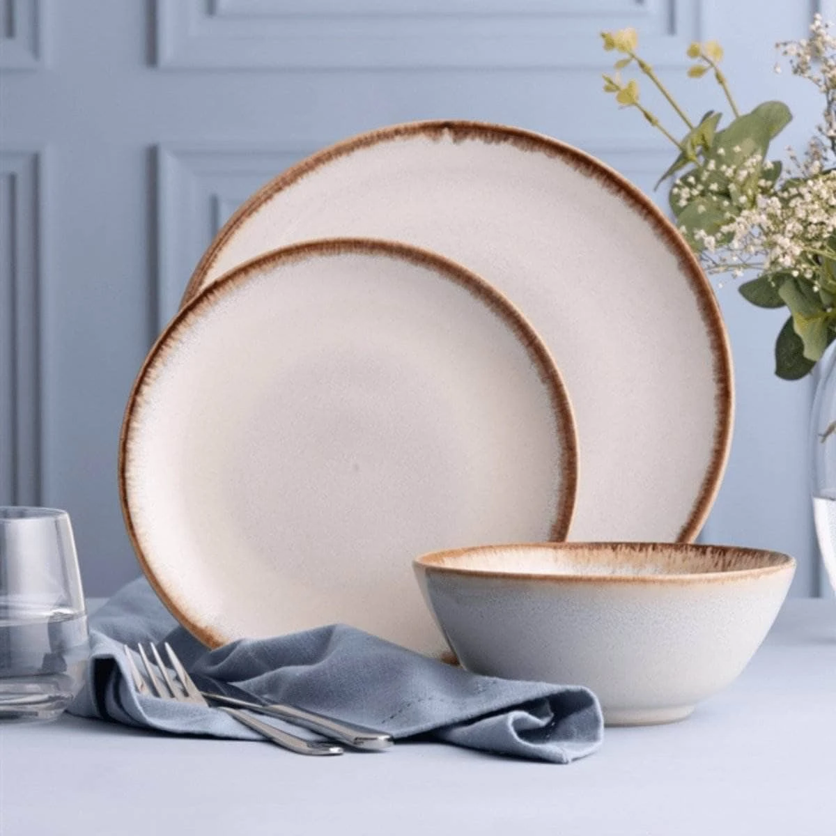 Reactive Cream Side Plate - 21cm 4 Reactive Cream Side Plate - 21cm - Image 2