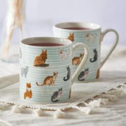 Cat Decorated Mug 340ml 9 Cat Decorated Mug 340ml -Taskers Sale Shop 60011802 3