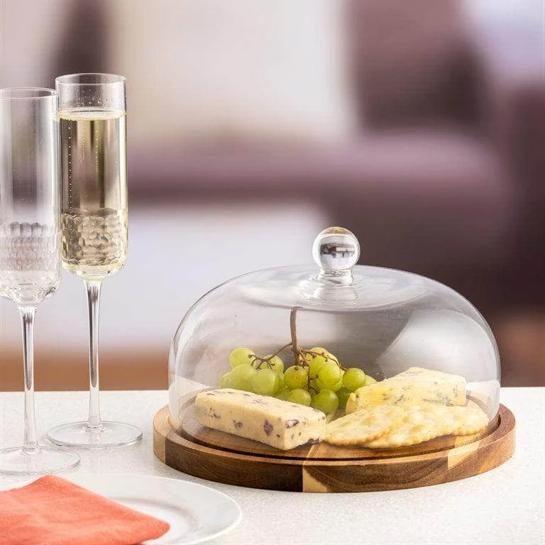 Selected Dome & Wooden Board - 26cm 4 Selected Dome & Wooden Board - 26cm - Image 2