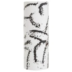 Sorrell Large Black & White Ceramic Vase 12 Sorrell Large Black & White Ceramic Vase -Taskers Sale Shop 60011906