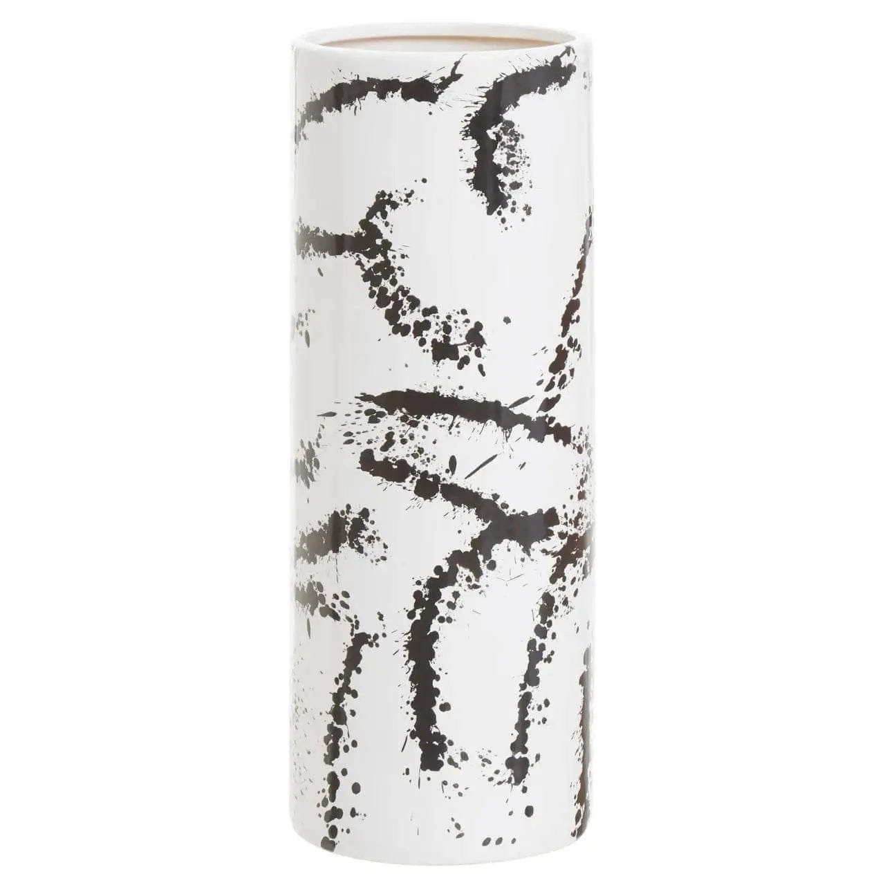 Sorrell Large Black & White Ceramic Vase 6 Sorrell Large Black & White Ceramic Vase - Image 4